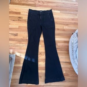 Express black flare jeans size 4 - stretch fabric